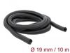 Delock Braided Sleeving self-closing 10 m x 19 mm black