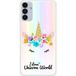 Unicorn World Bedrukt siliconen hoesje compatibel met Galaxy A13 5G