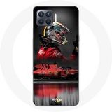Maniacase Oppo A93 5G Hoesje Formule 1 Sebastian Vettel F1 Coureur Rood