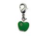 INNSPIRO Metal Charms, Apple Green, with Lobster Clasp, 10 x 11 mm, 25 Pieces, 14x18mm., Metal, No Gemstone