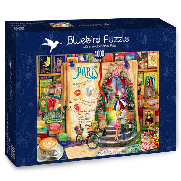 Bluebird Puzzle Life is an Open Book Paris Puzzel (4000 stukjes)