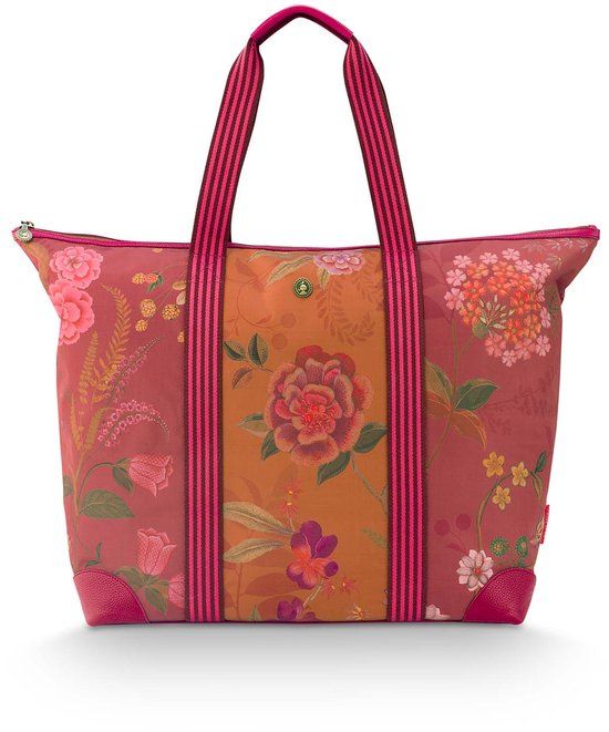 Pip Studio Tilda Reistas Dames - Weekendtas - Bodhi Flower - Roze - 66x20x44cm