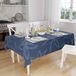 Bonamaison Tafelkleed, Anti-Mold, Sneldrogend, Waterdicht, 100% Polyester Tafellaken, Blauw, 140 x 160 Cm