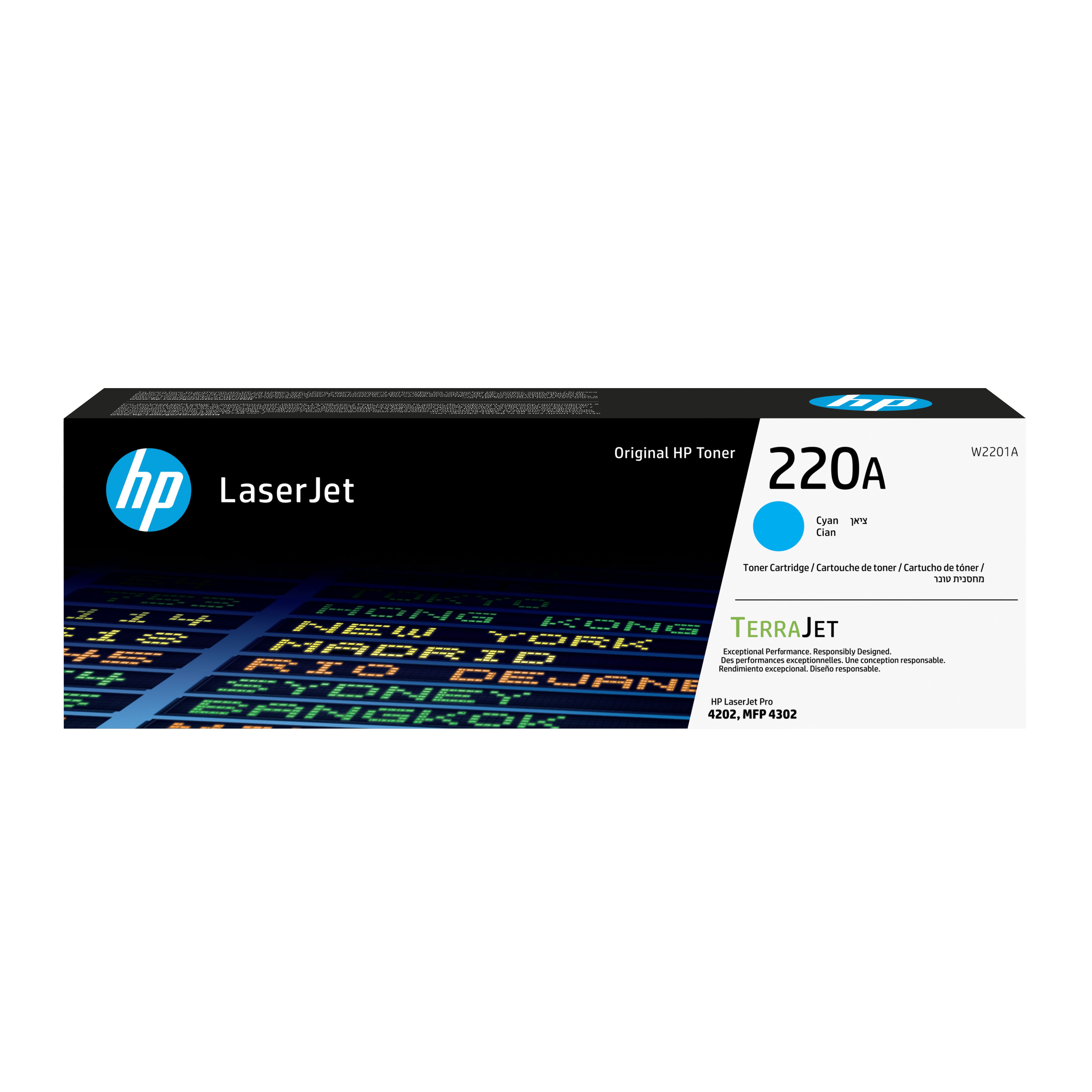 HP 220A Cyan Toner Cartridge - Original - For HP Color LaserJet Pro Printers