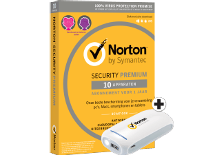 micromedia Norton Premium 25 GB 10 apparaten + Powerbank