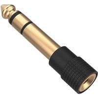 Monster Cable Adapter 6,5 mm mannelijke jack naar 3,5 mm vrouwelijke jack Zwart