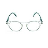 Contacta Jelly Reading Glasses for Men and Women Half-Transparent Glossy with Flex Arms Green Color Diopters +2.50 Glasses Holder 26g
