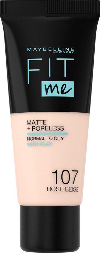 Maybelline Fit Me Matte + Poreless Foundation - 107 Rose Beige - 30ml