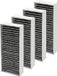 SQOON® Afzuigkapfilter - Set 4 stuks - Geschikt Bosch - Siemens - HEZ9VRUD0 - 17007113 - Model 17007412
