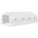 Serre de jardin tunnel 18 m² - 5,95 m (L) x 3 m (l) x 2 m (h) - Blanc
