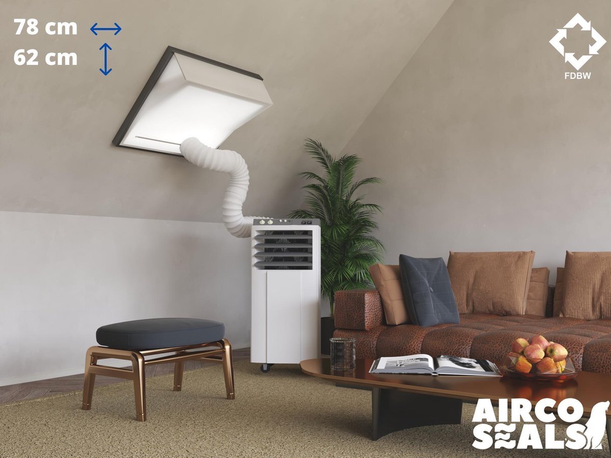 FDBW MK27 - Airco Raamafdichtingskit - 78 x 62 cm - Geschikt voor Velux Tuimelvenster Dakraam