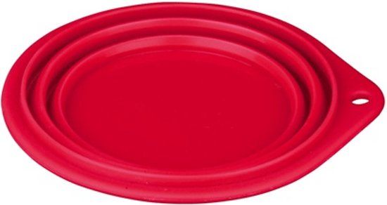 animaldreamz Voer of Waterbak voor Onderweg 250 ml - Blauw/Rood