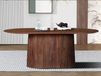 MIGADON Table repas 200 cm brun clair