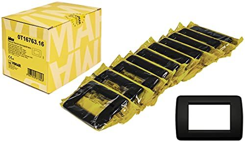 Vimar 0T16763.16 Idea Rond - 3 modules - zwart (10 stuks)