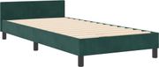 vidaXL Boxspringbed met hoofdeinde, donkergroen, 90 x 190 cm, fluweel