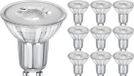 Velvalux LED Spot - GU10 PAR16 - 10 Pack - Dimbaar - 6W 480lm 38D - 830 Warm Wit 3000K
