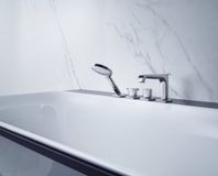 Hansgrohe AXOR Citterio E 4-Loch Wannenrandarmatur mit Thermostat, rosé