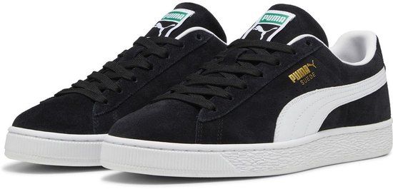 Puma Suede Classic Lage Sneakers Mannen Zwart-Wit Maat 36