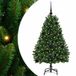 vidaXL Sapin artificiel 120 cm 150 LED Blanc chaud PVC et Acier Vert