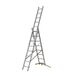 Hailo Échelle transformable 3 plans 3x8 échelons 5m80 en aluminium HobbyLot