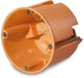 F-Tronic 7350096 Hollewand-apparaatdoos Oranje Kunststof