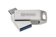 MyMEDIA Clé USB Dual USB 3.2 Gen 1 /USB C 128GB USB-stick 128 Go Argent 69271 USB-A 3.2 Gen 1, USB-C