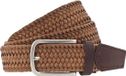 Vanzetti Leren Riem Braided Men's Belt 35 mm W95 Dark Brown