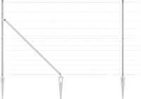 vidaXL - Gelast - Draadhek - met - Spikes - 50 - x - 1,5 - m - Gegalvaniseerd - staal - Mesh