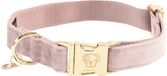 Kentucky Dogwear Collier en Velours Rose Clair Taille XL