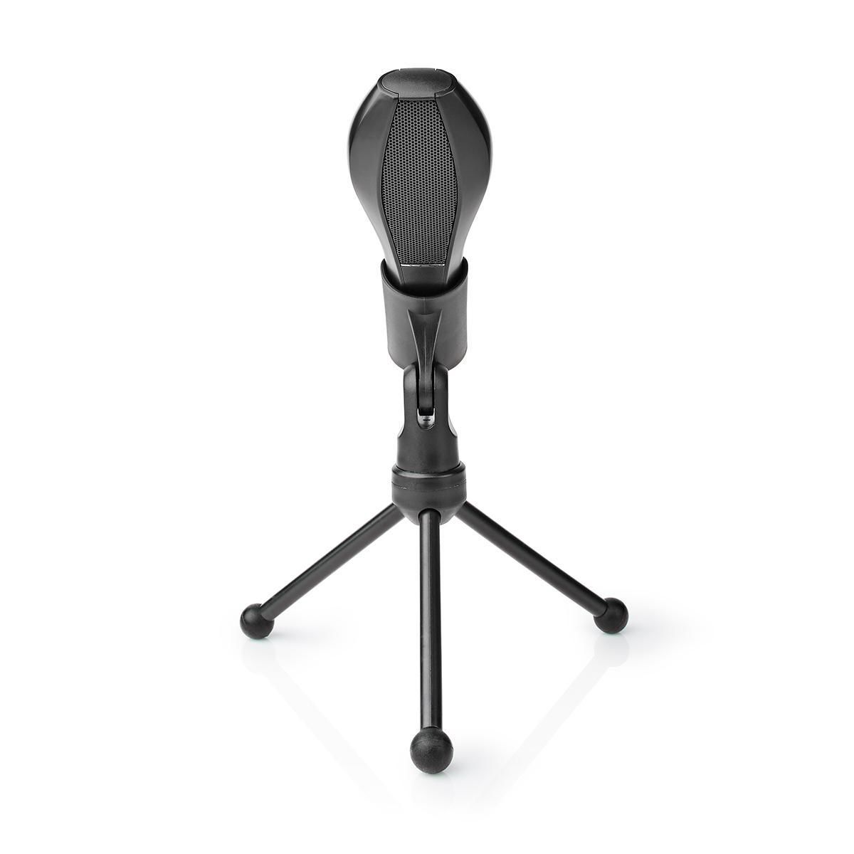 Nedis MICTU100BK USB Condensator Microfoon - Zwart - Streaming, Podcast, YouTube, Gaming