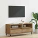 Meuble TV artisanal en chêne 100 x 34,5 x 44,5 cm