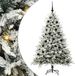 vidaXL Kunstmatige Voorverlichte Kerstboom met Ballenset Groen 180 cm