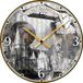Gilde Harry Potter Wanduhr Hogwarts MDF noir blanc D. 50 cm