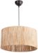 Merkloos / Sans marque Asir Rustieke Scandinavische Kroonluchter - Metaal met Jute Cap - Natuurlijke Kleur - 40cm Diameter