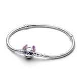 PANDORA Disney Stitch slangenarmband van sterling zilver, uit de Disney-collectie, lengte: 16 cm, 593738C01-16