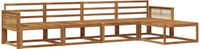 vidaXL - Bank loungeset - Naturel - Massief Acacia Hout