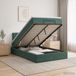 Maison Exclusive Lit Ottoman exclusif, couleur vert foncé, 120 x 190 cm, revêtement en velours