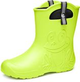 Ladeheid Dames Regenlaarzen - Superlichte EVA met Voering – Limoen – 36/37 - LA-CA-FrogWom265