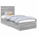 vidaXL Bedframe met lade Grijs Sonoma 90 x 200 cm Bewerkt hout