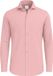 Vercate - Strijkvrij Overhemd - Japanese Knitted - Piqué Katoen - Roze - Slim Fit - Lange Mouw - Heren - Maat 39/M
