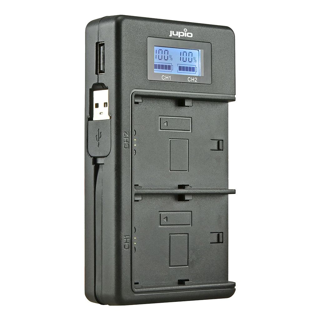 Jupio Jupio USB Duo Charger LCD voor Nikon EN-EL15(A)