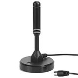 August DTA240B draagbare TV-antenne met magnetische basis hoge versterking | Digitale antenne DVB-T/T2, TV-tuners, TV's & ontvangers, buitenantenne voor auto/vrachtwagen/caravan, thuis & camping -zwart