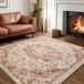 Songmics Vloerkleed voor de woonkamer, wasbaar, antislip, boho, 200 x 290 cm
