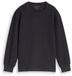 Tom Tailor - Oversized shirt met lange mouwen in gebreide look - Maat 176 - coal grey