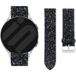 Strap-it Samsung Bracelet cuir pailleté Samsung Galaxy Watch FE (noir)