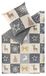 ESPRIT Flanellen beddengoed, patchwork design, grijs, 135 x 200 cm