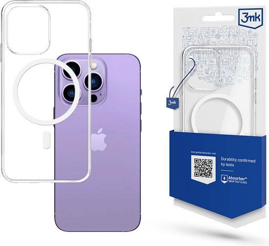 3mk iPhone 14 Pro Max Mag Safe Telefoonhoesje Transparant
