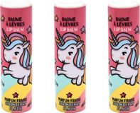 Poly Flame Baume à lèvres Licorne - Lot de 3 - 5g - Vegan