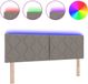 vidaXL LED Hoofdbord Taupe Stof
