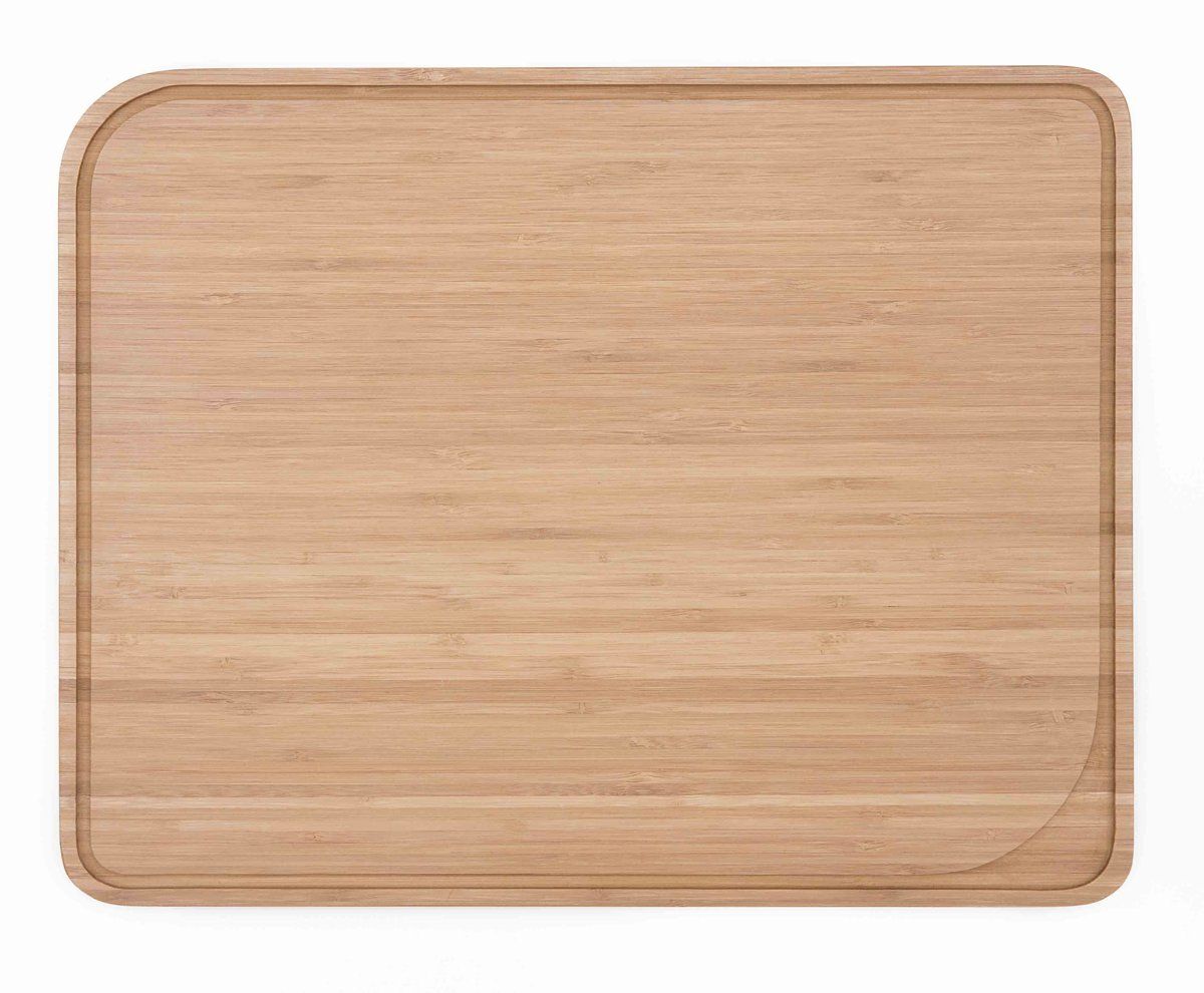 Pebbly Snijplank - L - Bamboe - Met Sapgeul - Bruin - 3760132811147